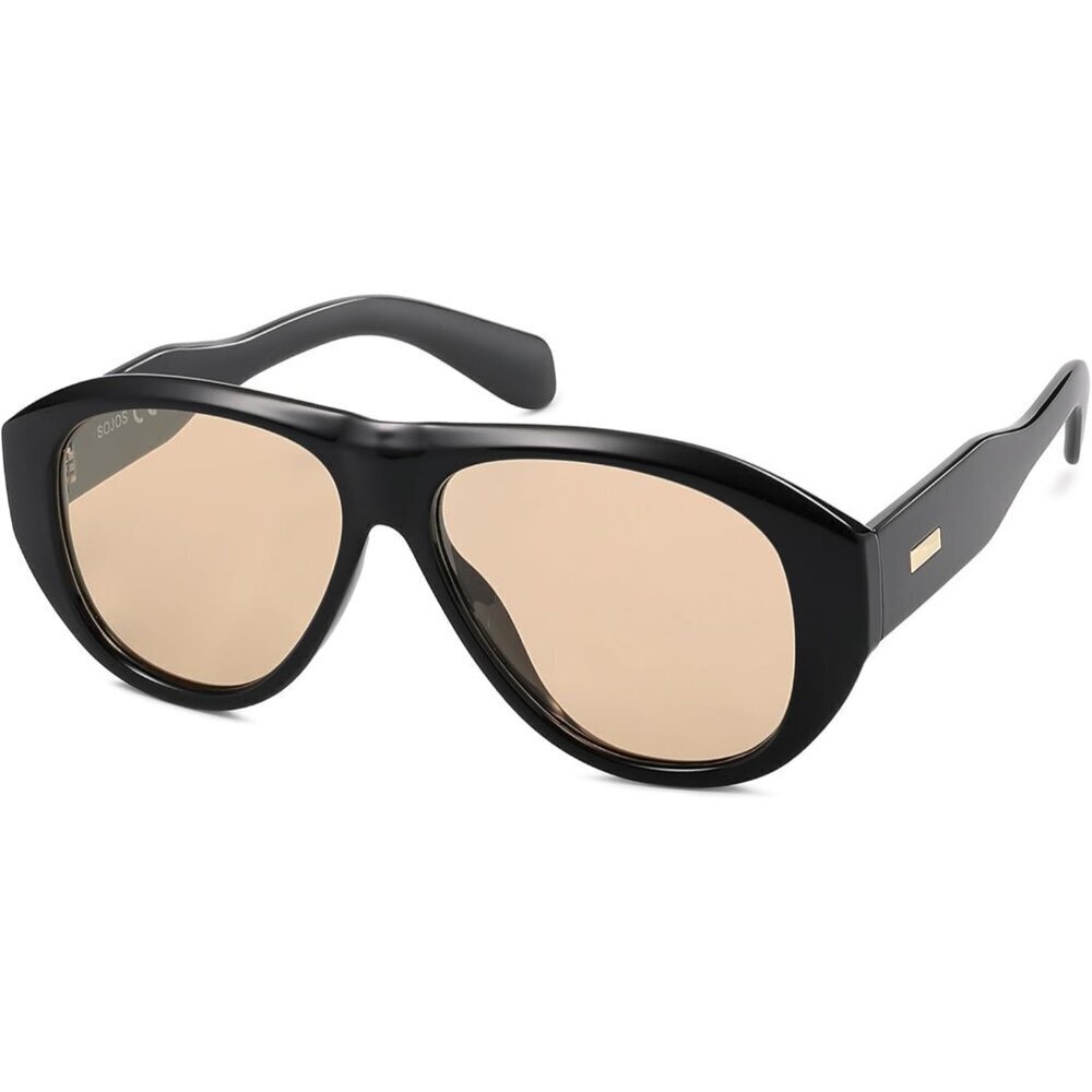 Retro Oversized Polarized Aviator Sunglasses UV Protection For Men Women